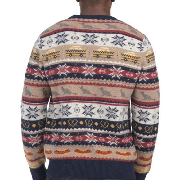 NEW BONOBOS Wool Nyc Fair Isle Sweater 1225 3m3 - Picture 7 of 7